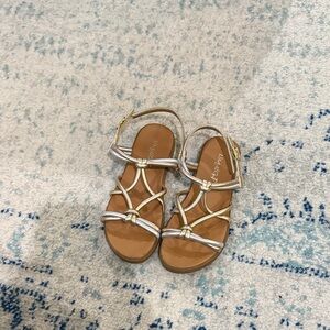 Limelight Silver and Gold Kids Sandals
